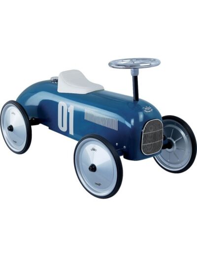 Loopwagen vintage blauwe olie