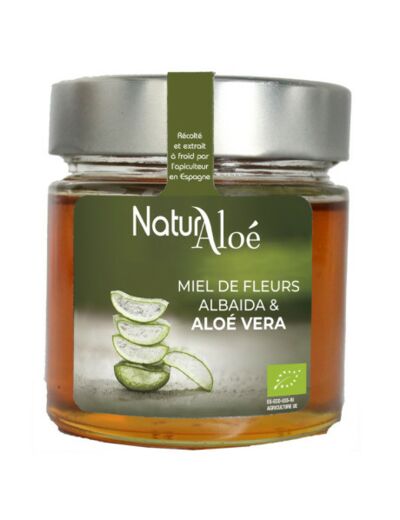 Naturaloe : Miel de Fleurs d'Albaida et dAloe Vera 210 g