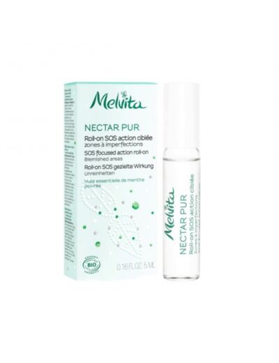 Melvita : Nectar pur roll-on purifiant - SOS imperfections 5 ml