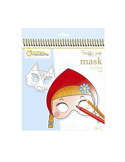 Graffy Pop Mask, Contes de Grimm - Masques à colorier