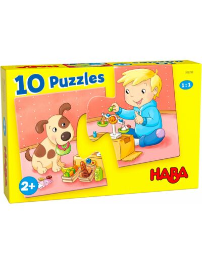 Haba 10 puzzels 2 stukken mijn speelgoed