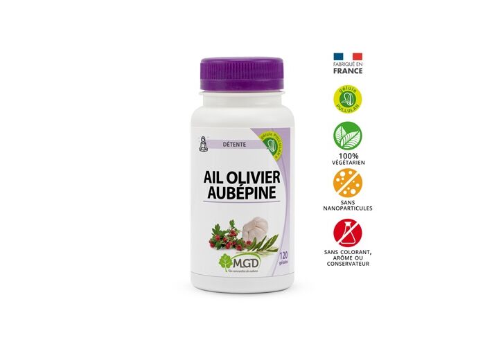 MGD : Ail Olivier Aubépine 120 gel 250 mg