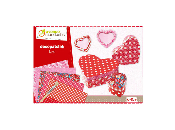 Boîte créative - Décopatch - Kit amour