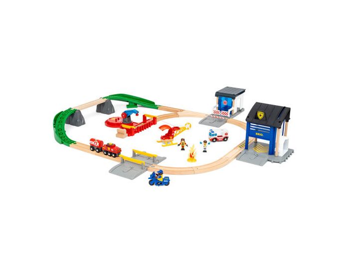 Brio - Rescue team train set -  36025