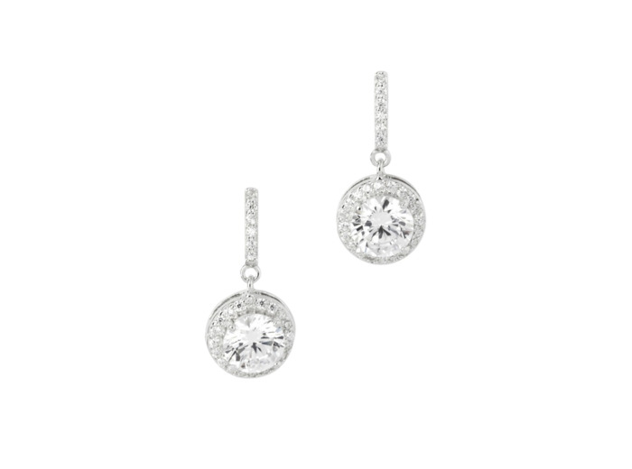 BOUCLES D'OREILLES SOLITAIRE PENDANT