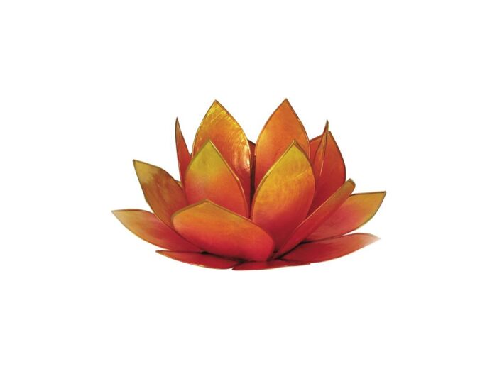 Claraline : Photophore lotus - coloris rose et jaune