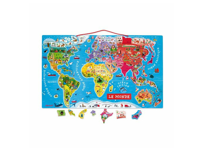 MAGNETISCHE LAND PUZZEL "DE WERELD"