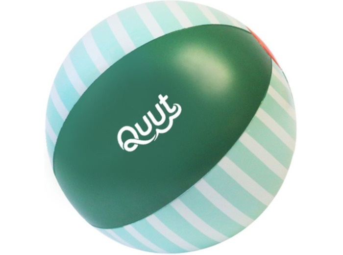 Ballon de plage 30 cm vert jardin Quut