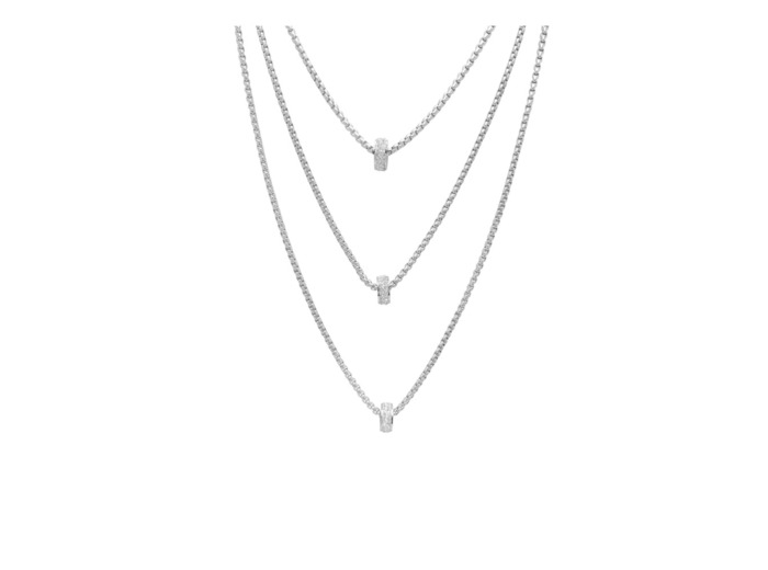 COLLIER EN ACIER 3 CHAINES