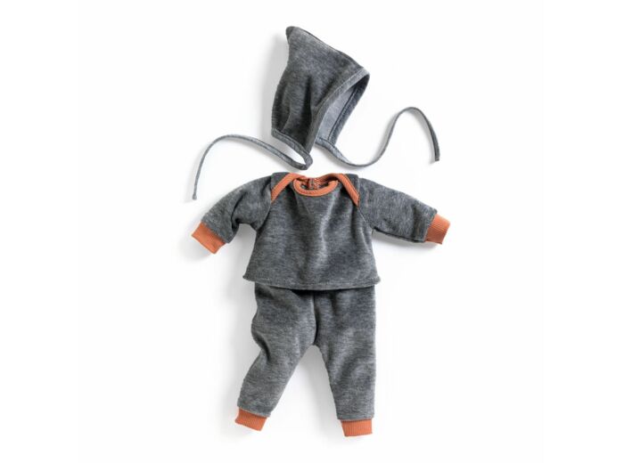 Pomea pyjama Pearl Grey pop 30 tot 34 cm