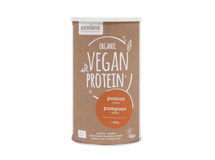 Purasana-Protéines de potiron naturel Bio 400 gr (58% de protéines)