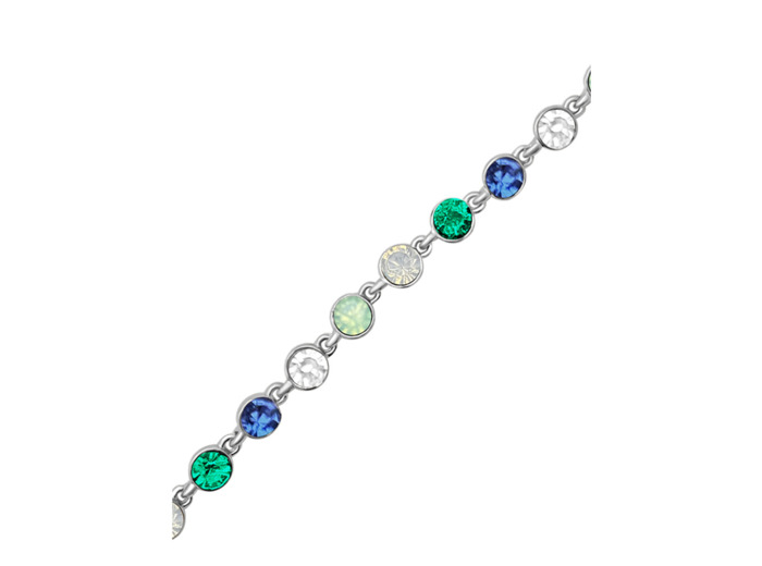 BRACELET ARGENTE  MULTI COULEUR