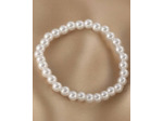 BRACELET EN PERLES DE MAJORQUE BLANCHES