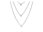 COLLIER EN ACIER 3 CHAINES