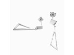 BOUCLES D'OREILLES EN ARGENT TRIANGLE PENDANT