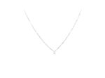 COLLIER EN ARGENT AVEC PENDENTIF SOLITAIRE TRIANGLE