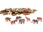 Eureka 2D RainboWooden Puzzle - Elephant