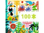 Puzzle Gallery jungle 100 pièces Djeco