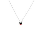 COLLIER EN ACIER PENDENTIF MICKEY MOUSE AVEC STRASS