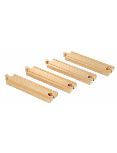 Brio - Rails moyens droits 144 mm - 33335