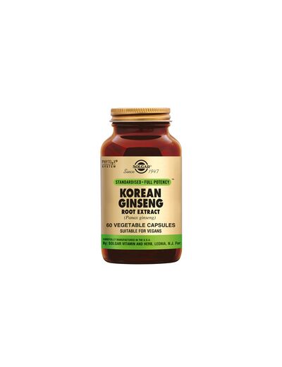 Solgar-Ginseng Korean Root Extract 60 gel