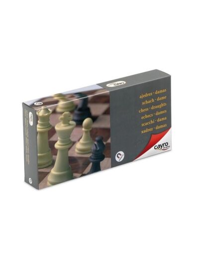 GERON - 02601 - MAGNETIC CHESS AND DRAUGHTS MEDIUM