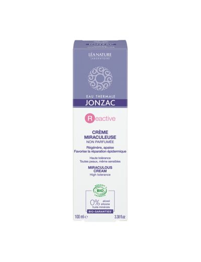 Jonzac : ETJ Reactive - Crème Miraculeuse bio (visage et corps) 100 ml