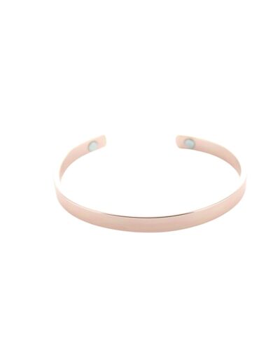 Claraline : Bracelet Cuivre avec Aimants Jonc Plat