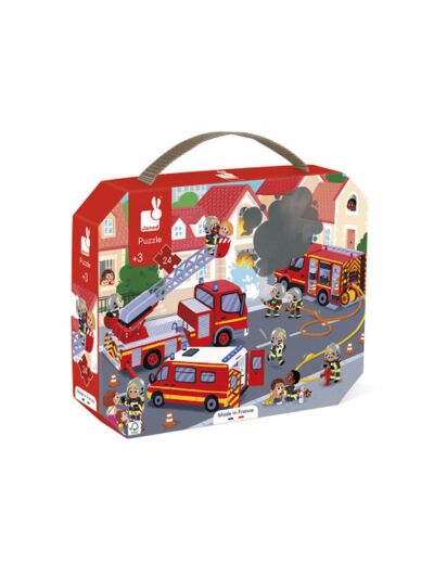 Puzzle Janod - Pompiers - 24 pièces - J02605