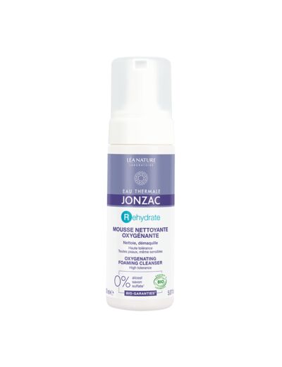 Jonzac : ETJ Rehydrate - Mousse Nettoyante Oxygénante bio 150 ml