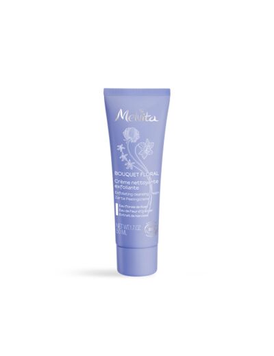 Melvita : Bouquet floral : Crème nettoyante exfoliante 50 ml