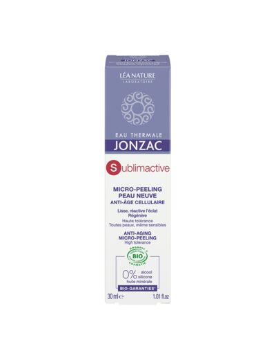 Jonzac : ETJ Sublimactive - Micro - Peeling Peau neuve non parfumée 30 ml