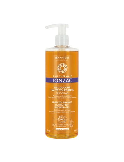 Jonzac : ETJ Nutritive - Gel Douche Surgras Haute Tolérance bio 500 ml