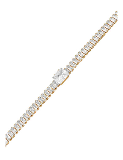 BRACELET RIVIERE AVEC ZIRCONIUM ET SOLITAIRE CENTRAL