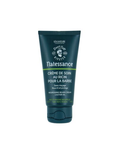 NATESS Crème de Soin Pour la Barbe au Ricin 50 ml