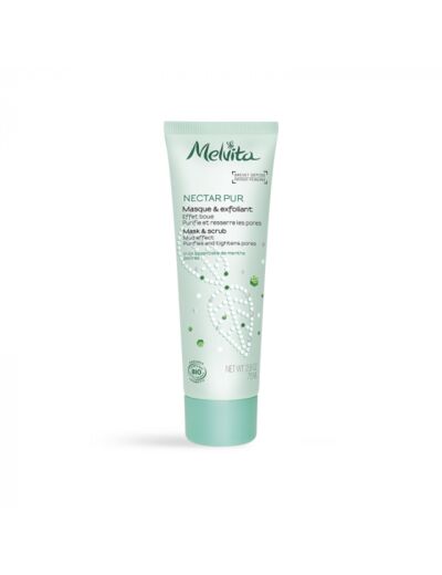 Melvita : Nectar pur gommage et masque purifiant 75 ml