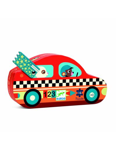 Puzzle Djeco - Le bolide - 16pcs - DJ07273