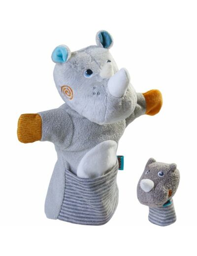 Marionette Rhinocéros et son bébé