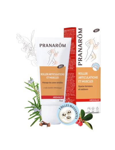 Pranarom : Aromalgic Roller Articulations et Muscles Bio 75 ml