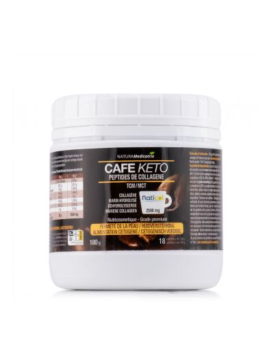 Naturamedicatrix : Café Keto : Peptides de collagène 180 g