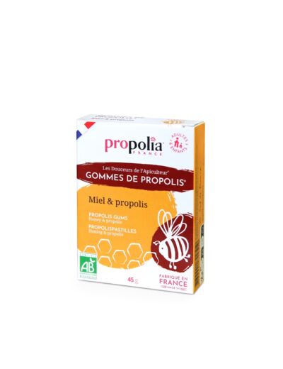 Manino : Propolia Gommes Propolis Bio Miel Agave 45 gr