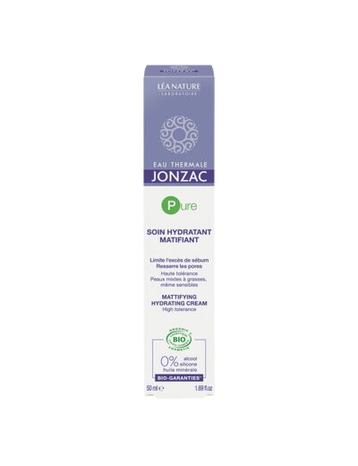 Jonzac : ETJ Pure - Soin Hydratant matifiant 50 ml