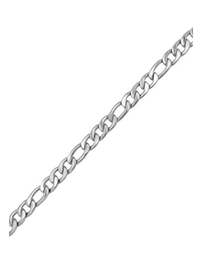 BRACELET EN ACIER MAILLE FIGARO 8,3MM