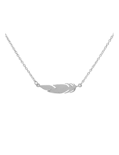 COLLIER EN ARGENT AVEC PLUME