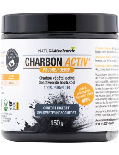 Naturamédicatrix : Charbon Activ' 150 g