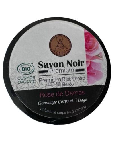 Claraline : Savon Noir Cosmos Biologique Rose de Damas 250 g