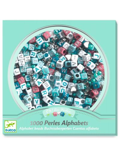 DJECO - DJ00030 - PERLES ALPHABET, ARGENT