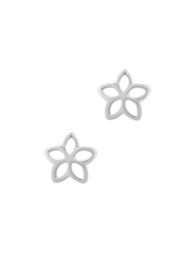 BOUCLES D'OREILLES EN ARGENT FLEUR