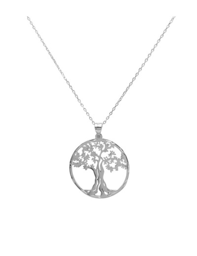 COLLIER EN ARGENT AVEC PENDENTIF ARBRE DE VIE