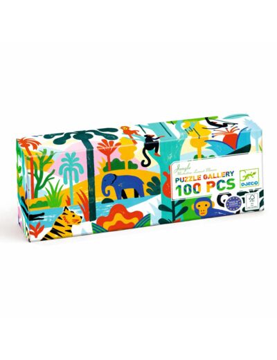 Puzzle Gallery jungle 100 pièces Djeco